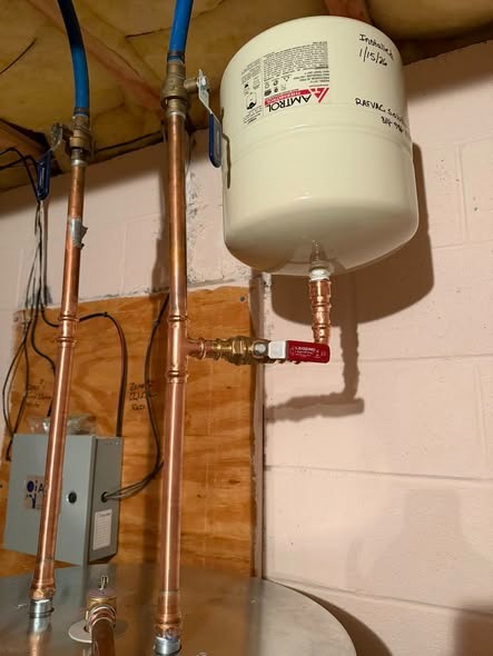 Expansion tank and copper line work by RAFVAC Solutions
